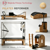 Set Pilates 5-in-1 Komersial Tahan Lama: Reformer, Cadillac, Trapeze Table, Wunda Chair, Ladder Barrel, Spine Corrector untuk Studio