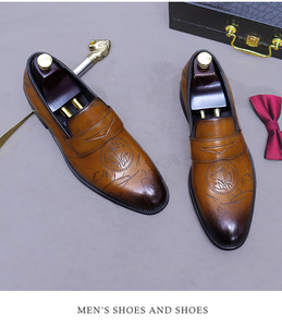 Chaussures Oxford pour hommes de haute qualité, style britannique, à lacets, doublure en cuir véritable, respirantes, bout fermé, formelles, de bureau, antidérapantes - Product Image 4