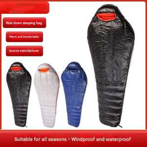 Ripstop Nylon momie enveloppe sac de couchage <span class=keywords><strong>0</strong></span> <span class=keywords><strong>degré</strong></span> hiver Camping en plein air Trekking confortable été caractéristiques adultes longueur - Product Image 4