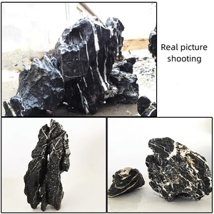 Groothandel Nieuwe Topkwaliteit <span class=keywords><strong>Aquarium</strong></span> <span class=keywords><strong>Aquarium</strong></span> Zuur Beitsen Zwarte Steen - Product Image 5