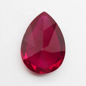 Laboratorio creado pera corte artificial ruby corindón piedra - Product Image 4