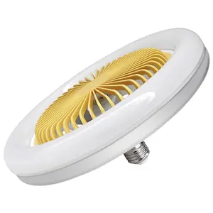 Led Slimme Ufo Lamp Met Ventilator-Lange Hals E27 Hoge Kwaliteit Goedkope Europese Moderne Minimalistische Interieurdecoratie Led Plafondventilator