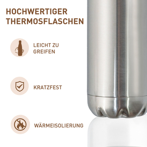 Set of 6 Stainless Steel <b>Vacuum</b> Insulated Water Bottle 500ml Double Wall Leak Proof Travel Thermos Flask Minimalist Design - Product Image 5