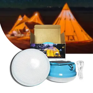 Zonne-Energie Automatische Oplaadbare Noodlamp 5V Mini Led Waterdichte Multifonction Camping Licht Voor Kamperen Vissen Wandelen