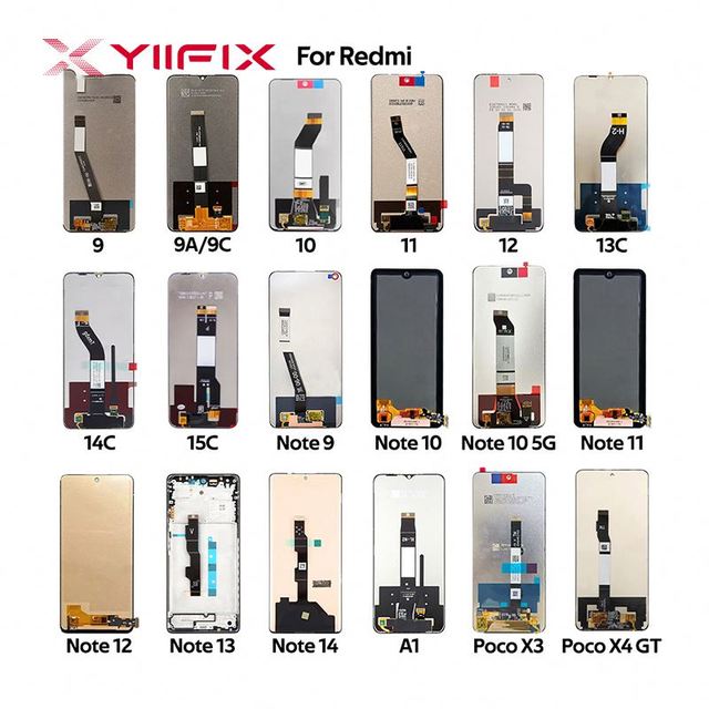 High Quality FHD OLED Screen Replacement Sapphire Hardness for Redmi 9A9C101213CNote 121314A1PocoX3X4GT Mobile