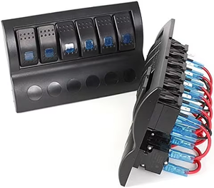 Disjoncteurs de panneau d'interrupteur à bascule LED 4/6 /8 Gang - Product Image 4