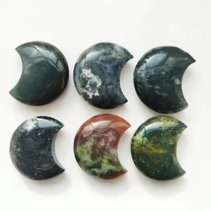 China Supplier New Arrival High Quality Crystal Moon Shape Ocean Jasper Moon For Sale