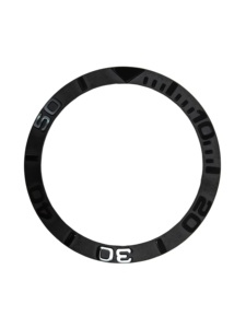 Lunette de montre en céramique gaufrée 38mm, sous-montre Skx007 <span class=keywords><strong>Skx009</strong></span>, vis à contour encastré - Product Image 2