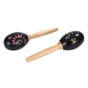 Maracas Produits tendance Instrument de musique à percussion Couleur Jouets pour bébés Maracas de fête en bois