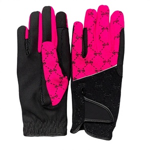 <b>Funky</b> Unisex Summer Horse Riding Gloves Model TM STARTECH Four-Way Stretch Fabric Back Digital Synthetic Leather Palm Silicone - Product Image 1