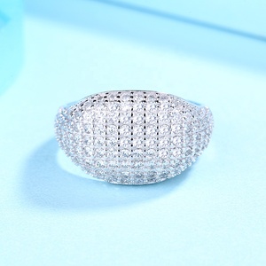 Anillos de circón de lujo Unisex, joyería de circonita cúbica, joyería fina para mujer, <span class=keywords><strong>anillo</strong></span> de plata 925 para <span class=keywords><strong>hombre</strong></span> - Product Image 2