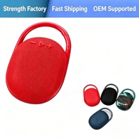 Altoparlante Bluetooth Portatile a Moschettone, Stile Clip, Wireless BT 5.0 per Zaino in Spalla, Suono Stereo Hi-Fi, Casa, Giardino, Feste