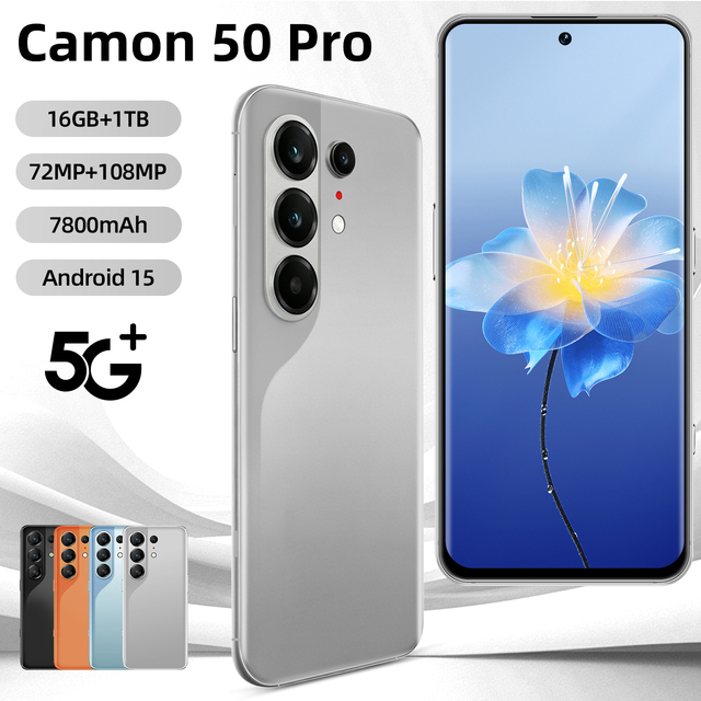 Rugged Africa Camon 50 Pro 16GB 1TB  Android 15 Snapdragon 8 Gen 4 78MP 108MP7 3 Inch Dual SIM + TF 8000mAh 5G LTE Dual SIM