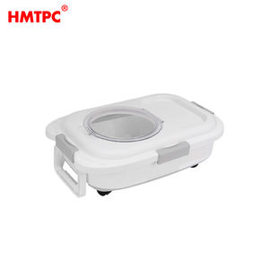 Çevre Dostu Evcil Hayvan Maması Saklama Kovası Plastik Hava Geçirmez Kapalı Kap 10kg Köpek Kedi Maması Düzenlemek ve Saklamak İçin - Product Image 1