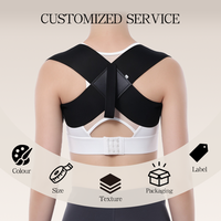 Correcteur de posture supérieur respirant en forme de X pour le dos, avec logo personnalisé, soutien des épaules et correction de la posture