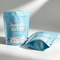 Sacs d'emballage personnalisés avec logo pour biscuits, sachets souples à fermeture éclair en PET/PE haute barrière