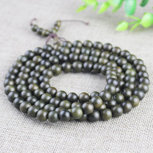 Dark Golden Nanmu Wood 108 <b>Bead</b> Buddhist Prayer <b>Bracelet</b> Round Ethnic Style For <b>Men</b> And Women Natural Fragrance - Product Image 4