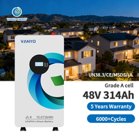 Batería de 10kwh 15kwh, Batería Lifepo4 de 48V, Batería de Iones de Litio para Almacenamiento de Energía en el Hogar, para Sistema Solar