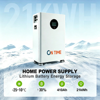 Batterie de stockage d'énergie solaire 21 kW, batterie au lithium Lifepo4 51,2 V 100 Ah 200 Ah 314 Ah, batterie au lithium Lifepo4