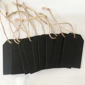 Wooden Hangtags Rectangle Pine Material With Red Tassel For Gift Personalization And Decorative Use - Product Image 2