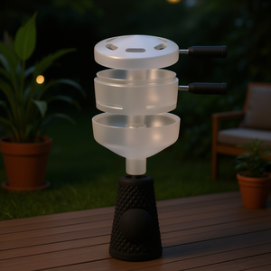 Smokingvip.com Bol à chicha moderne en métal laqué givré, accessoire portable pour chicha FT-13061 - Product Image 2