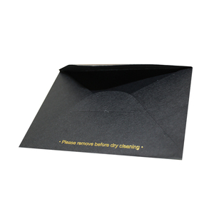Cartes de remerciement personnalisées avec logo en feuille d'or noire, enveloppes - Saint-Valentin, Noël, papier recyclable écologique - Product Image 4