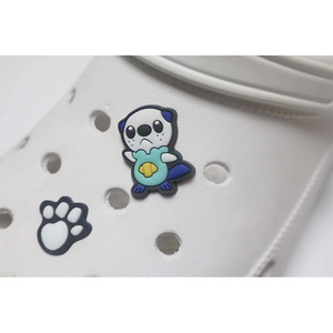 Simpatico cartone animato Panda piedini caverna fibbia bambini ragazzi e ragazze staccabili fiore in stock <span class=keywords><strong>scarpe</strong></span> per capelli veloci charms - Product Image 3