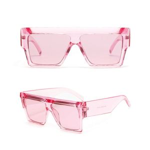 2020 de moda rosa claro lente tonos gafas sobredimensionado cuadrado gafas de sol para mujer gafas de sol - Product Image 2