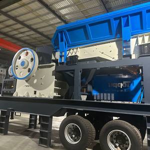 Station de concassage mobile pour pneus, concasseur mobile pour déchets de construction, prix, concasseur de gangue de charbon et criblage, brise-roche - Product Image 4