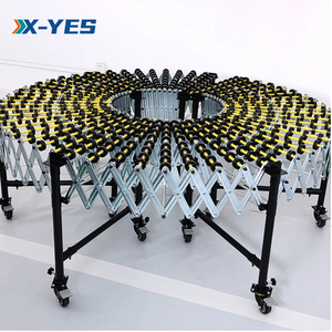X-YES boşaltma makaralı konveyör esnek yerçekimi naylon kasnak konveyör yerçekimi kasnağı teleskopik konveyör - Product Image 4