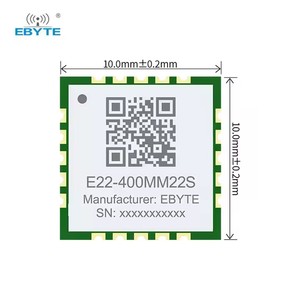 Module sans fil Lora Ebyte ODM E22-400MM22S, technologie de modulation LoRa, 22dBm, 6km, faible consommation d'énergie, puce RF SX1268 433MHz, module SMD - Product Image 3