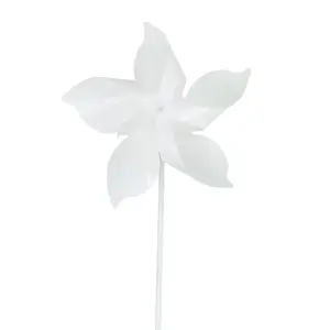 Bandiera di plastica americana sublimazione PET mulino a vento bianco decorazione giardino Art prato giocattolo all'ingrosso