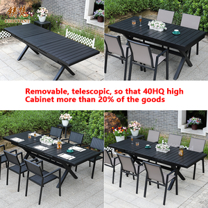 Foshan Garden Meubles de patio <span class=keywords><strong>table</strong></span> et chaise <span class=keywords><strong>Table</strong></span> et chaise de restaurant en plein air ensemble meubles <span class=keywords><strong>table</strong></span> de <span class=keywords><strong>jardin</strong></span> peut être étendue - Product Image 2