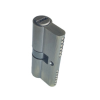 Cylindre de serrure de porte de sécurité Euro, double ouverture, serrure à mortaise en laiton, entraxe de 60 mm, finition polie, norme ANSI Grade 2, 5 clés