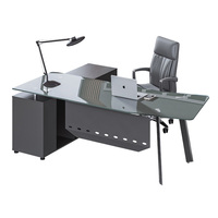 Table d'étude de qualité supérieure, bureau d'ordinateur en verre, chaise, bureau