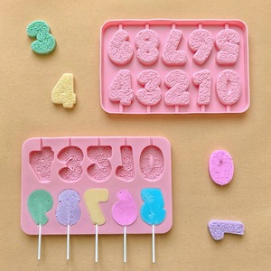 Número Rosa DIY <span class=keywords><strong>molde</strong></span> de Chocolate herramienta de hornear de silicona para decoración de pasteles fabricación de dulces Fondant jabón <span class=keywords><strong>molde</strong></span> reutilizable regalo de cocina - Product Image 6