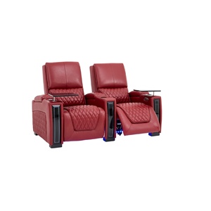 Canapé de cinéma en cuir moderne de style nordique pour salon, deux places, fonction électrique, rangée droite VIP, multifonctionnel avec USB - Product Image 3