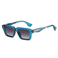 Lunettes de soleil rectangulaires classiques à rivets pour femmes et hommes 2026 – Populaires, vintage, punk, pour la conduite en extérieur, de luxe et chic