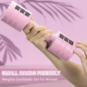 Set di manubri da <span class=keywords><strong>5</strong></span> <span class=keywords><strong>kg</strong></span> da donna con peso regolabile rimovibile rapidamente 2kg-5kg da palestra - Product Image 5