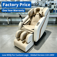 Fauteuil de massage intelligent à gravité zéro en cuir PU avec airbag, chaleur et 8 rouleaux SL Track, pour usage domestique et commercial, certifié CE