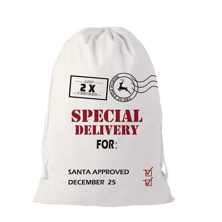Velvet blank sublimation santa sacks christmas nutcracker big reusable shopping bag with drawstring bags for DIY printing