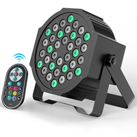 Projecteur PAR U`King 36 LED pleine couleur DMX RGB pour mariage, club, DJ, discothèque, scène, avec télécommande