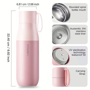 Bouteille d'eau intelligente OEM Mini en acier inoxydable 316 avec affichage de la température, contrôle par application, isolation thermique 12-24 heures, tasse portable - Product Image 3
