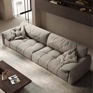 high class Italian furniture leather sofa set living room customs design Casablanca leather sofa sectional wholesale