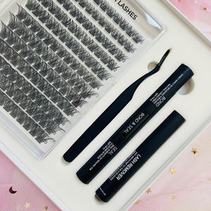 Kit de pestañas con logotipo personalizado, pestañas con Etiqueta Privada, racimos, venta al por mayor - Product Image 6