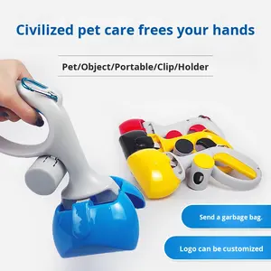 Herramienta de Limpieza para Mascotas al Aire Libre, Recogedor de Excrementos de Perro Ecológico con Dispensador de Bolsas para Excrementos, Recogedor de Excrementos Portátil para <span class=keywords><strong>Perros</strong></span> - Product Image 2