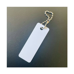 Transfert de chaleur impression porte-clés bricolage métal petit cadeau publicité chaleur Sublimation feuille d'aluminium pour porte-clés - Product Image 2