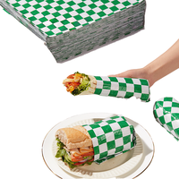 Papier d'emballage pour sandwichs en aluminium PE de haute qualité, résistant à l'humidité et à la graisse, pour hamburgers et hot-dogs