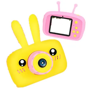 CP Tech obiettivo bambini giocattolo della macchina fotografica 1080P orso coniglio per i bambini divertenti del gioco della macchina fotografica mini dv della macchina fotografica per i bambini che imparano istruzione