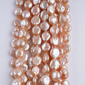 Perlas de Agua Dulce Naturales Barrocas de 11-13 mm, Blancas, Sueltas, Redondas, para Joyería Hecha a Mano, Material de Zhuji - Product Image 2